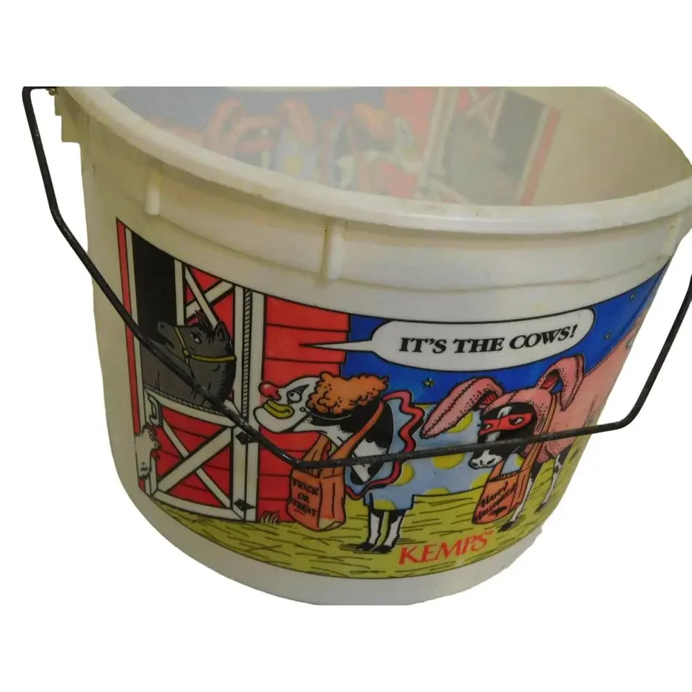 Vintage Kemps It's The Cows Halloween Ice Cream Pail Bucket Collector Series